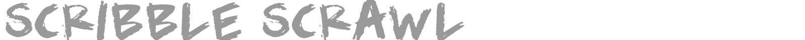 Scribble Scrawl font preview